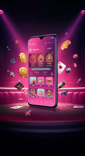 Screenshot of Wild Fortune Casino mobile interface displaying slot games and promotions